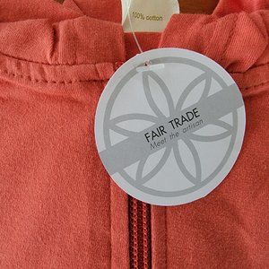 NWT Gaiam Mango Cotton Yoga Hoodie Fair Trade 100% Cotton other colors available
